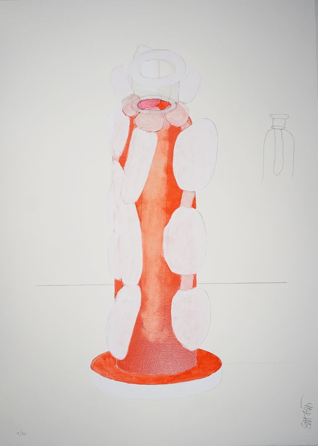 Lingam VI – Ettore Sottsass – 2002 – Ettore Sottsass, silkscreen, lithograph Lingam VI