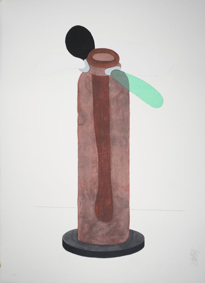 Lingam IV – Ettore Sottsass – 2002 – Ettore Sottsass, silkscreen, lithograph Lingam IV