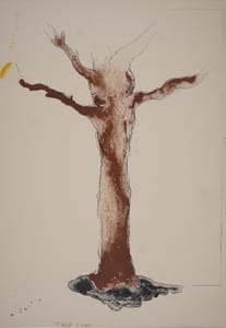 Jim Dine – Tree Lamp (from the The Picture of Dorian Gray) – Lithograph on Arches paper