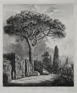 The Colonna Pine - Rome – Jacob George Strutt – 1840