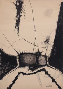 Marc Verstockt – Drawing IX/58 – Disegno a china e china acquarellata