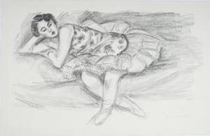 Henri Matisse – Danseuse au divan pilée en deux  – Lithograph on Arches wove paper