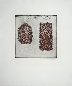 Mark Tobey – The Unknown Pair – Etching and aquatint