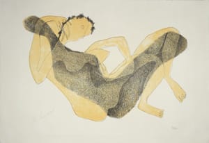 Henri Laurens – Femme allongée au bras levé  – Lithograph on Arches paper