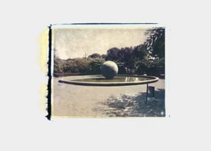 Fabrizio  Ceccardi – A ball on wother – Polaroid transfer on Fabriano Rosaspina paper