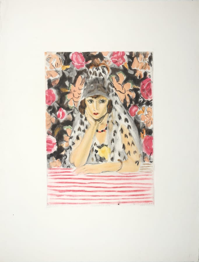(after) L’Espagnole a la Mantille – Henri Matisse – 1925 – Henri Matisse L'Espagnole etching