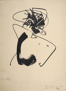 Antonio Saura – Dama III – Litografia