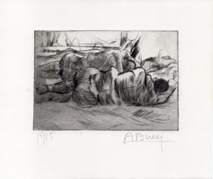 Anselmo Bucci – Repos – Drypoint