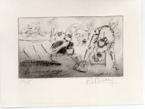 Anselmo Bucci – Croquis – Puntasecca