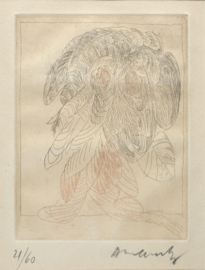 Quelques vieilles ligne IV – Pierre Alechinsky – 1962 – Alechinsky etching Quelques vielle ligne 1
