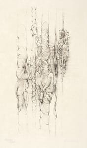 Hans Bellmer – From : Unterweisungen der Sexualität II – Etching and drypoint on Japan paper