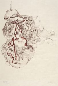 Hans Bellmer – From : Unterweisungen der Sexualität II – Etching and drypoint on Japan paper