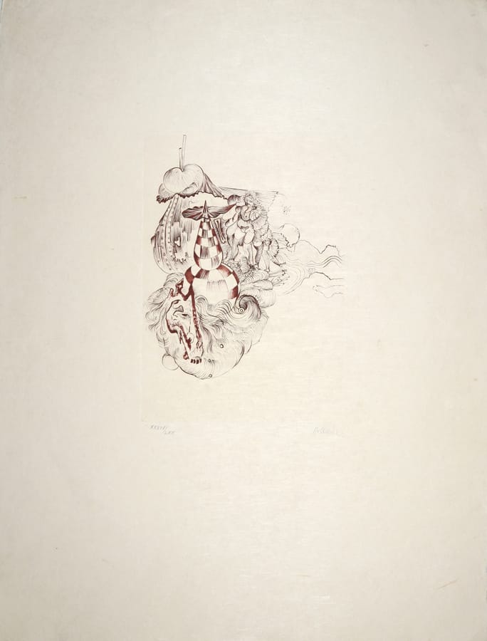Da: Unterweisungen der Sexualität II – Hans Bellmer – 1974 – Hans Bellmer etching 2