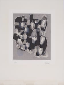 Raoul Ubac – Traces dans la neige – Lithograph
