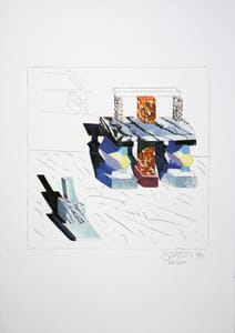 Ettore Sottsass – Architecture – Lithograph
