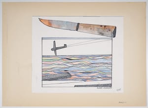 Franco Angeli – Atlante Sconosciuto – Mixed media on paper