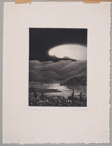 Landscape – Fritz Schwimbeck – 1920 ca – Fritz Schwimbeck etching 2