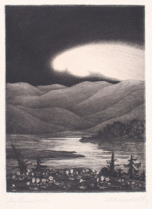 Fritz Schwimbeck – Landscape – Etching 